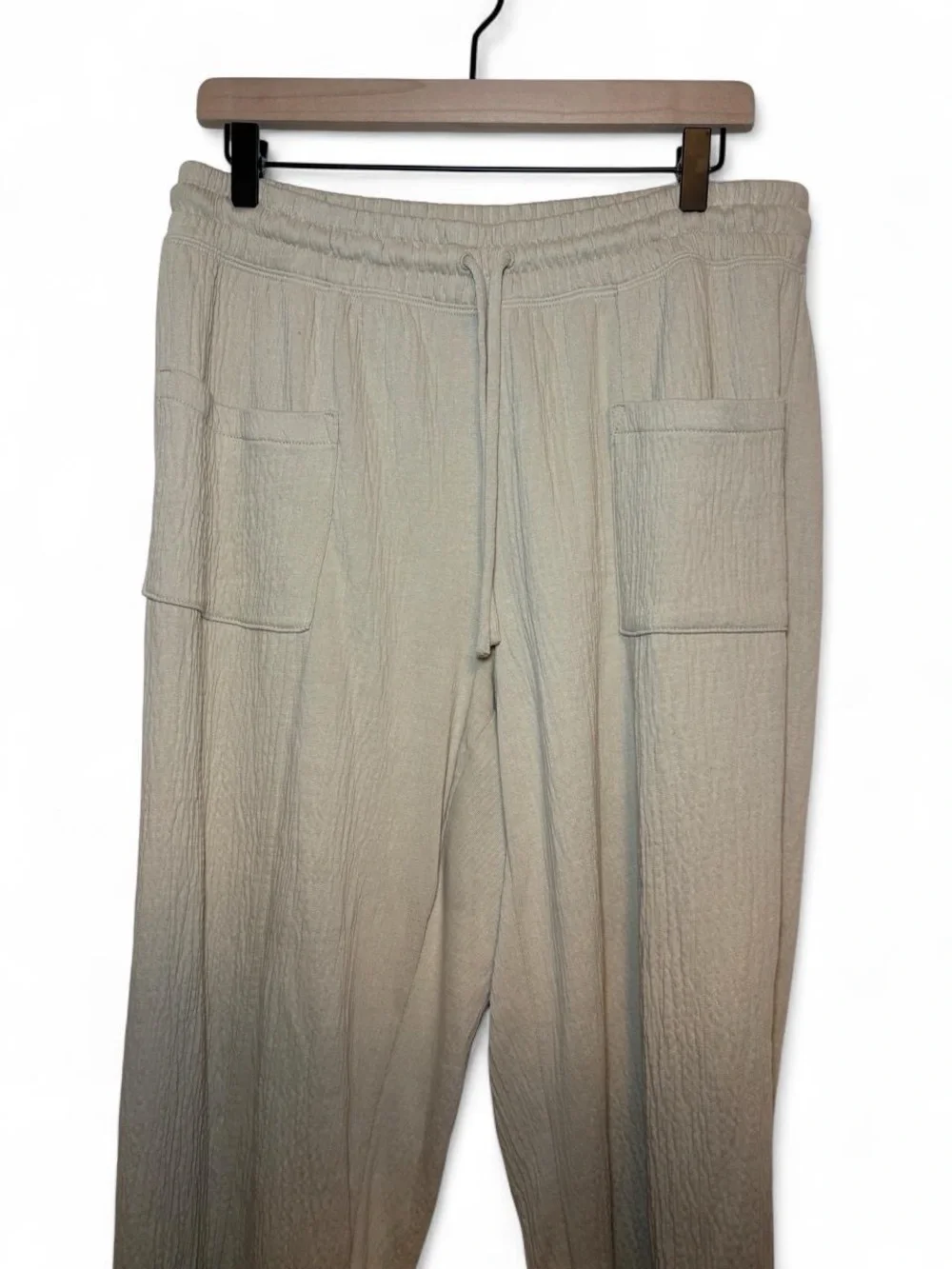 T by Talbots Cream Cotton Lounge Pants | M | EUC